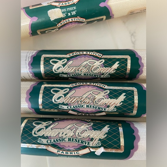 5PC. Lot CHARLES CRAFT Aida Cloth Rolls - Picture 2 of 7